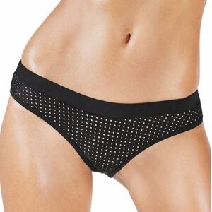 Fabletics black Valentina cheeky bikini bottoms size M 6-8 NWT